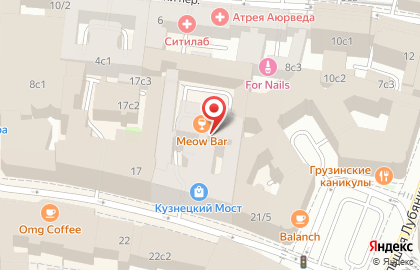 Студия эстетики тела Абрикосик на метро Кузнецкий мост на карте