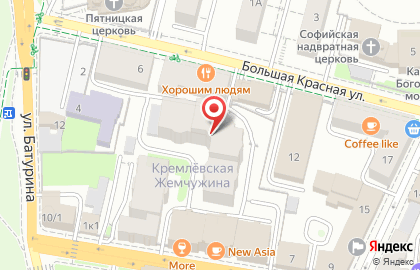 Кабинет массажа ИДА массаж на Большой Красной улице на карте