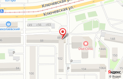 ОАО Банкомат, АК БайкалБанк на Ключевской улице на карте