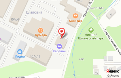 Гостиница Караван в Петрозаводске на карте