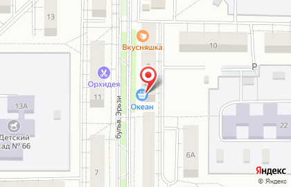 Рыбный магазин Тихий океан в Саранске на карте