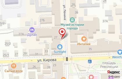 Салон связи Связной на улице Ленина, 27а на карте