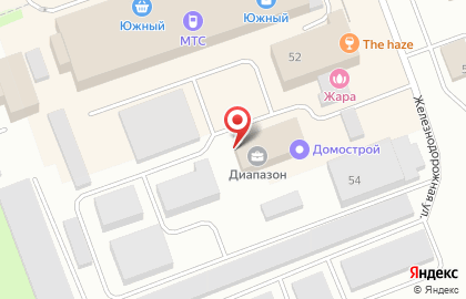Торгово-монтажная компания Фрост-Сервис на Железнодорожной улице на карте