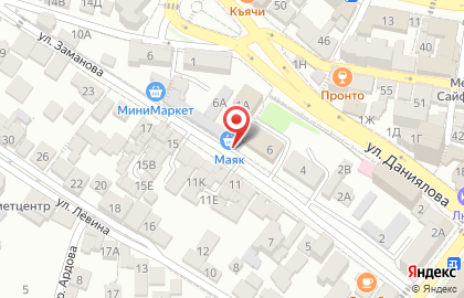 Продовольственный магазин Маяк в Кировском районе на карте