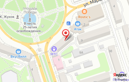 Агентство по продаже и ремонту телефонов Green Star на площади Победы на карте