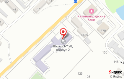 Средняя общеобразовательная школа №28 на улице А.Суворова на карте