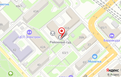 Новосибирский областной суд Калининский районный суд на Учительской улице на карте
