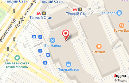 Банкомат Авангард на метро Тёплый стан на карте