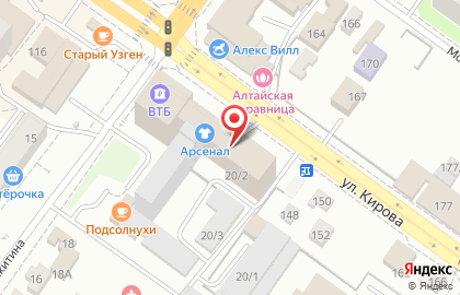 Военный магазин Арсенал в Октябрьском районе на карте
