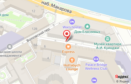 Столовая Express в Василеостровском районе на карте