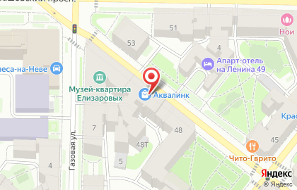 Продуктовый магазин в Санкт-Петербурге на карте