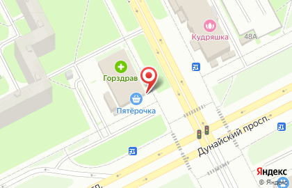 Аптека Горздрав на Дунайском проспекте на карте