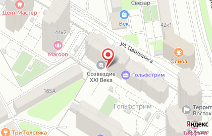 Частная школа Созвездие XXI века в Октябрьском районе на карте