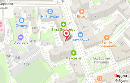 Городской диагностический глаукоматозный центр на Ошарской улице на карте