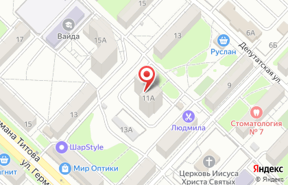 Реклама в подъездах от РА Арт-Лифт на Депутатской улице на карте