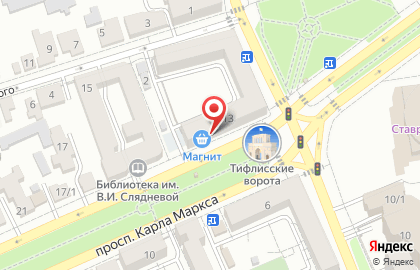 Супермаркет Магнит на проспекте Карла Маркса, 13 на карте