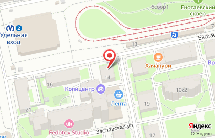 Фирменный магазин кондитерских изделий Невские Берега на Енотаевской улице на карте