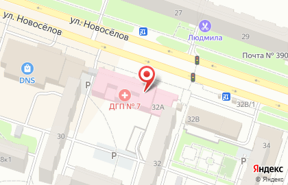 Федотики на улице Новосёлов на карте