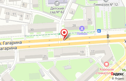 Прайд на улице Гагарина на карте