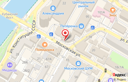 Ломбард Малахит на Московской улице на карте
