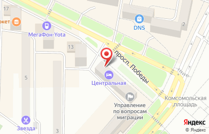Студия красоты Bronza на проспекте Победы на карте