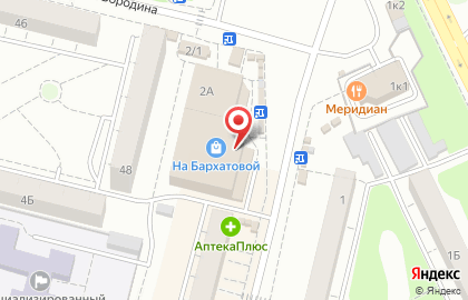 Зоомагазин Аквариум на улице Бархатовой на карте