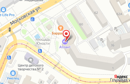 Детский центр спорта Атлант на карте