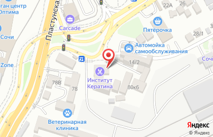 Интернет-магазин Лабиринт на Пластунской улице на карте