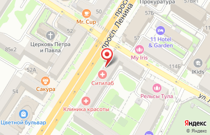 Юлмарт на проспекте Ленина на карте