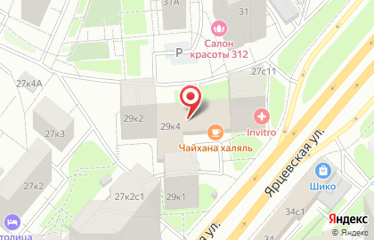 Реставрация мебели на Ярцевской улице на карте