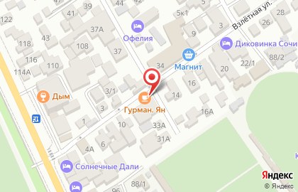 Кафе Хижина у моря на карте