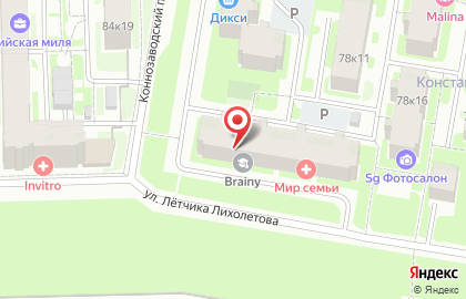 Центр развития семьи и ребенка Стимул в Красносельском районе на карте