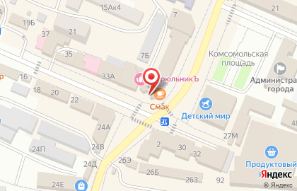 Магазин Перекрёсток цифровой на карте