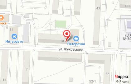 Магазин Мир мяса на улице Жуковского на карте
