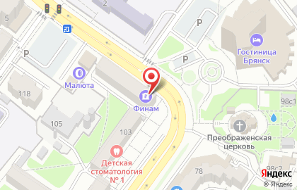 Инвестиционная компания Финам в Советском районе на карте