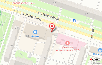 Компания Русский фейерверк на улице Новосёлов на карте