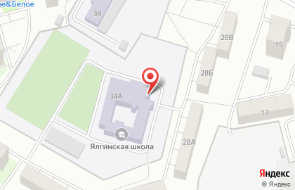 Ялгинская средняя общеобразовательная школа на карте