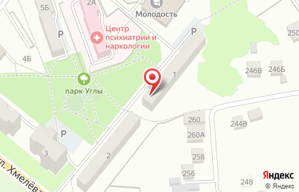 Городская библиотека №3 на улице Хмелёва на карте