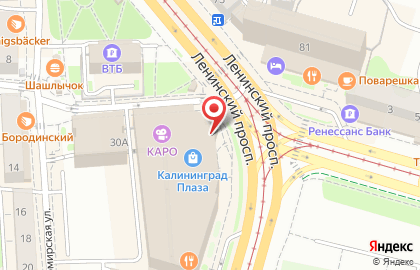 Производственно-рекламная фирма Акварелька в Калининграде на карте