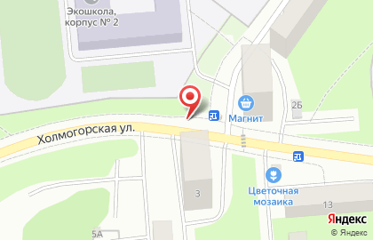 Лавка цветов и подарков Цветочная мозаика на Холмогорской улице на карте