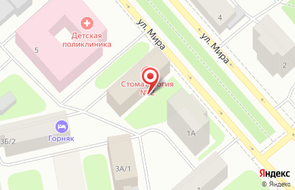 Городская стоматологическая поликлиника №2 на улице Мира на карте
