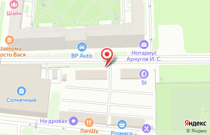 Автостоянка в Санкт-Петербурге на карте
