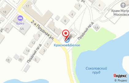Продуктовый магазин Лесок на 2-й Прудной на карте