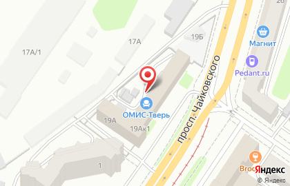 Содействие на проспекте Чайковского на карте