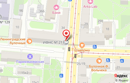 ИФНС, Межрайонная инспекция Федеральной налоговой службы России №21 по г. Санкт-Петербургу, Красногвардейский район на карте