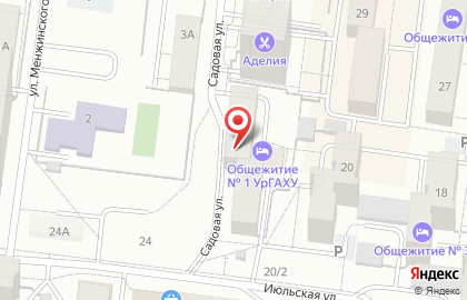 Общежитие, УралГАХА на карте