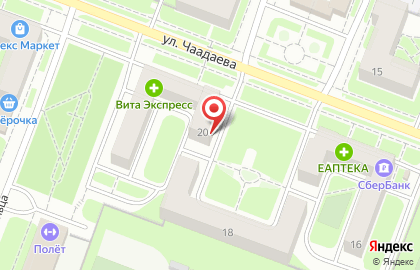 Рюмочная Ва-банк в Московском районе на карте