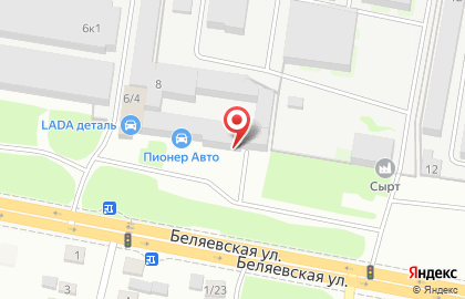 Компания по изготовлению и ремонту рукавов высокого давления Рвд-техсервис на Беляевской улице на карте