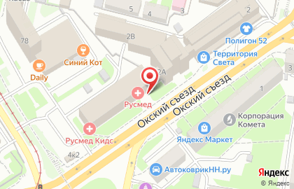 Автошкола Автомобилист-НН в Нижнем Новгороде на карте