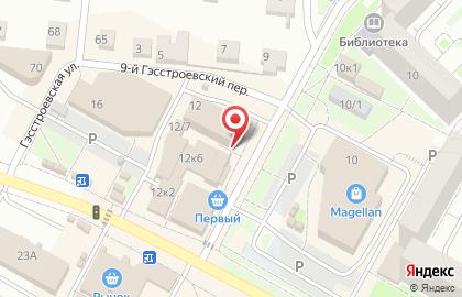 Кировский район Киоск по продаже фруктов и овощей в Кировском районе на карте